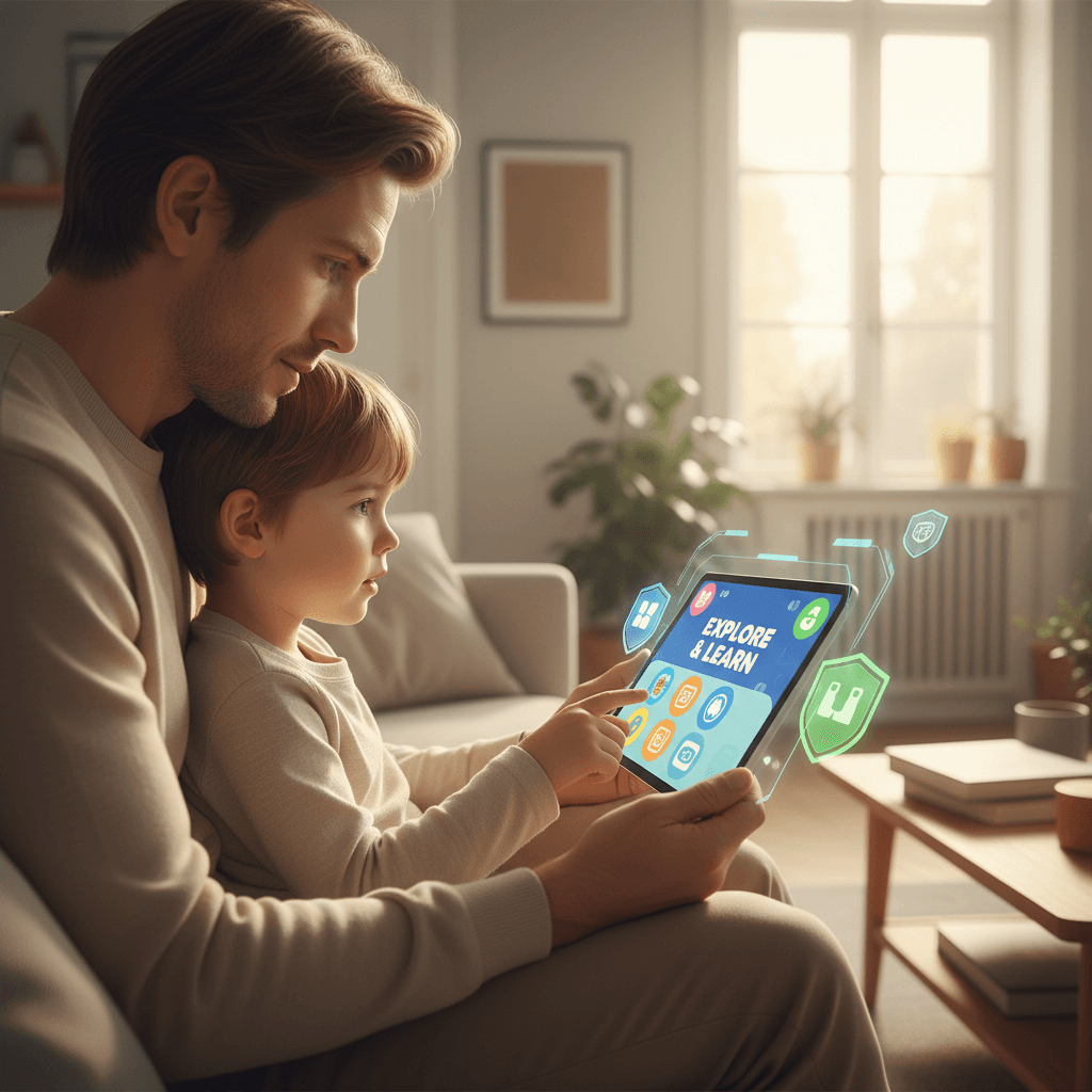 Parent monitoring child's device activity